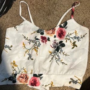 Flower Strap Top